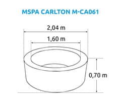 MSpa Vírivý bazén Carlton M-CA061