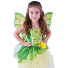 Rappa Detský kostým Zelená víla s krídlami (M)