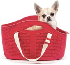 Bama Prepravná taška pre psov a mačky MIA PET, 40x15x24 cm, farba červená