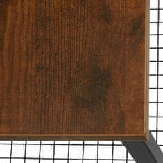 tectake Odkladací stolík Grimsby 40x40x55,5cm - Industrial tmavé drevo