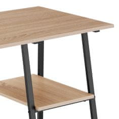 tectake Písací stôl Paisley 120x50x73,5cm - Industrial svetlé drevo, dub Sonoma