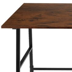 tectake Písací stôl Paisley 120x50x73,5cm - Industrial tmavé drevo