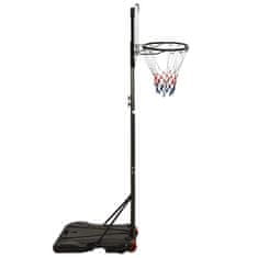 Vidaxl Basketbalový stojan priehľadný 216-250 cm polykarbonát