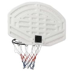 shumee Basketbalová doska biela 90x60x2 cm polyetén