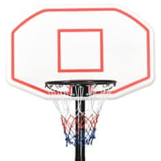 shumee Basketbalový stojan biely 258-363 cm polyetén