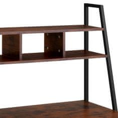 tectake Písací stôl Exeter 85,5x46,5x140cm - Industrial tmavé drevo