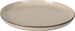 Koopman Porcelánový béžový plytký dezertný tanier 19 cm