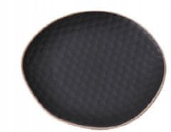 Koopman Dezertný tanier plytký čierny kameninový 22 cm