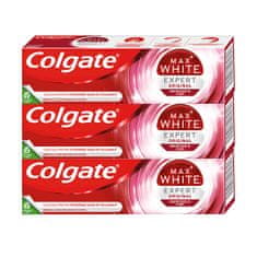 Colgate Bieliaca zubná pasta Max White Expert Original 3 x 75 ml
