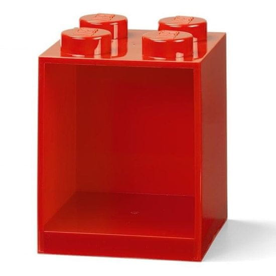 Versa Polica nástenná LEGO Brick 4 - červená
