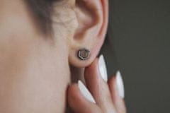 BeWooden dámske náušnice s dreveným detailom Apis Nox Earrings Hexagon univerzálna