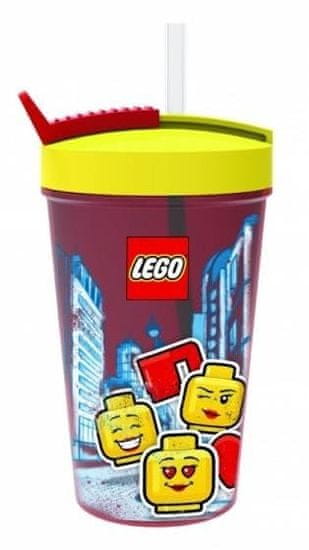 LEGO Téglik so slamkou ICONIC Girl - žltá/červená