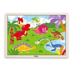 Viga Detské drevené puzzle Viga Dino 