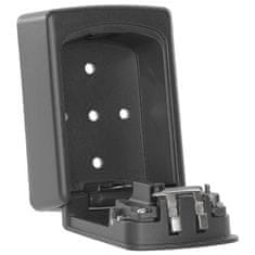 KeyCare box na kľúče čierna | Mechanický kombinačný zámok | 9 x 12 x 4 cm