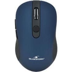 Bluestork Bezdrôtová myš, 2,4 GHz, 6 tlačidiel, modrá
