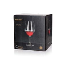 MAISON FORINE Súprava pohárov na Bordeaux MARTA 720 ml, 4 ks, súprava 4 ks