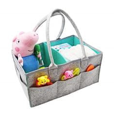 Korbi Baby Mama plstený organizátor tašky na plienky