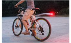 Korbi Sada červená blatníkov na bicykel, LED, MTB 26 27 28 29