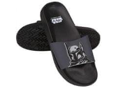 Disney Star Wars The Mandalorian Pánske gumené papuče šedo-čierne 44 EU