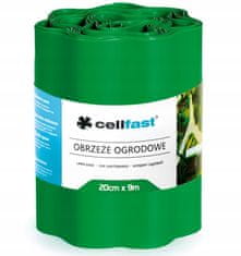 Cellfast Zelené záhradné plastové obruby 20 cm x 9 m