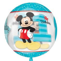 Amscan Fóliový balón orbz Mickey 1.narodeniny 40cm