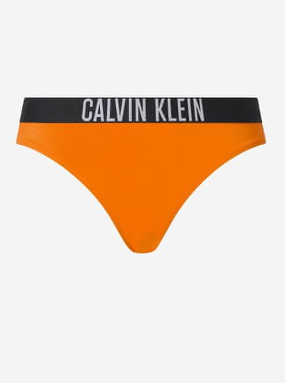 Calvin Klein Oranžový dámsky spodný diel plaviek Calvin Klein