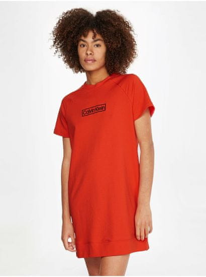 Calvin Klein Oranžová dámska nočná košeľa Calvin Klein Underwear