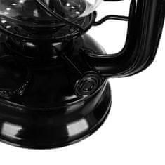 ISO 20683 Petrolejová lampa 24 cm - čierna