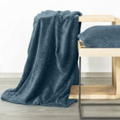DESIGN 91 Jednofarebná deka - Cindy 3 modrá, š. 150 cm x d. 200 cm