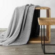DESIGN 91 Jednofarebná deka - Cindy 4 strieborná, š. 200 cm x d. 220 cm
