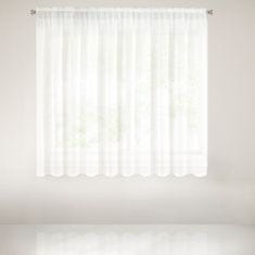 DESIGN 91 Hotová záclona s riasiacou páskou - Rebecca biela vintage, š. 4 m x d. 1,5 m