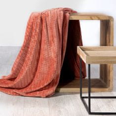DESIGN 91 Jednofarebná deka - Cindy 2 tehlová, š. 200 cm x d. 220 cm