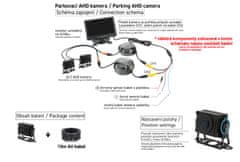 SEFIS Parkovacia AHD kamera s 10m káblom