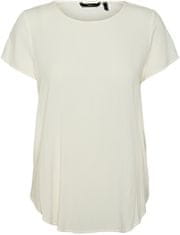 Vero Moda Dámske tričko VMBECCA Regular Fit 10248152 Snow White (Veľkosť L)