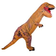 WOWO Nafukovací Dinosaurus T-REX Kostým, Hnedý, Veľkosť 1,5-1,9m - Ideálny pre Karneval