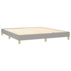 shumee Boxspring posteľ s matracom svetlosivá 100x200 cm látka