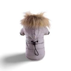 Surtep Animals Zimná bunda s kapucňou pre psa - Sivá