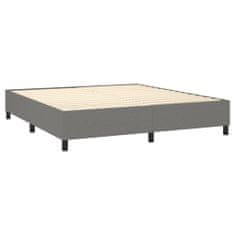 shumee Boxspring posteľ s matracom tmavosivá 180x200 cm látka