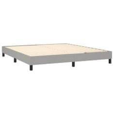 shumee Boxspring posteľ s matracom bledosivá 180x200 cm látka