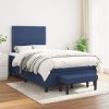 Boxspring posteľ s matracom modrá 120x200 cm látka