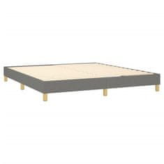 shumee Boxspring posteľ s matracom tmavosivá 180x200 cm látka