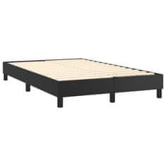 shumee Boxspring posteľ s matracom čierna 120x200 cm umelá koža
