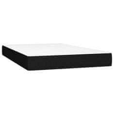 shumee Boxspring posteľ s matracom čierny 120x200 cm látka