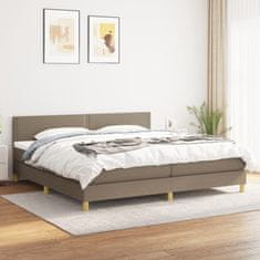 Petromila vidaXL Boxspring posteľ s matracom sivohnedý 200x200 cm látka