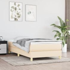 Petromila vidaXL Boxspring posteľ s matracom krémová 100x200 cm látka