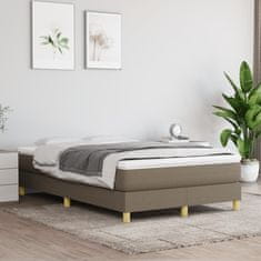 shumee Boxspring posteľ s matracom sivohnedý 120x200 cm látka