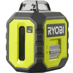 RYOBI RYOBI Set krížový líniový laser 360° - zelený a teleskopický držiak