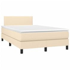 shumee Boxspring posteľ s matracom krémový 120x200 cm látka