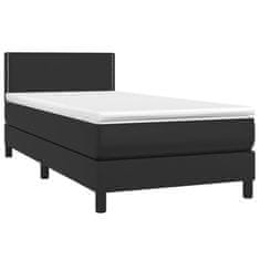Petromila vidaXL Boxspring posteľ s matracom čierna 80x200 cm umelá koža
