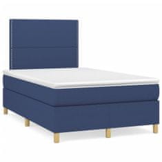 shumee Boxspring posteľ s matracom modrá 120x200 cm látka